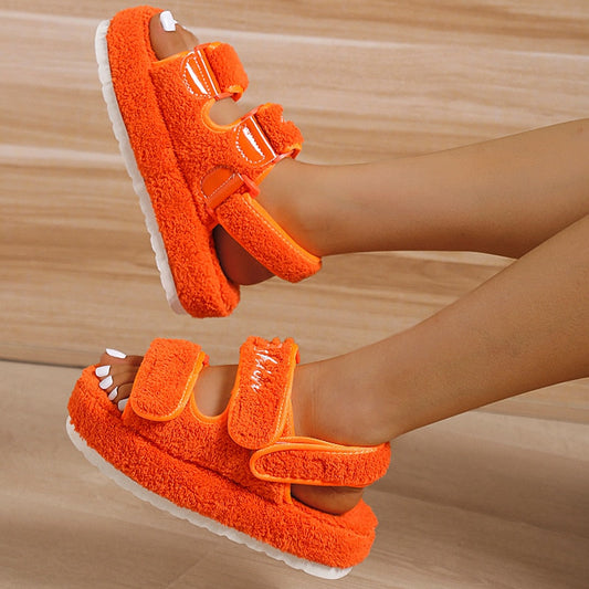 Casual Thick Bottom Women Sandals (Available Colors: Blue/Orange/Black/Green)