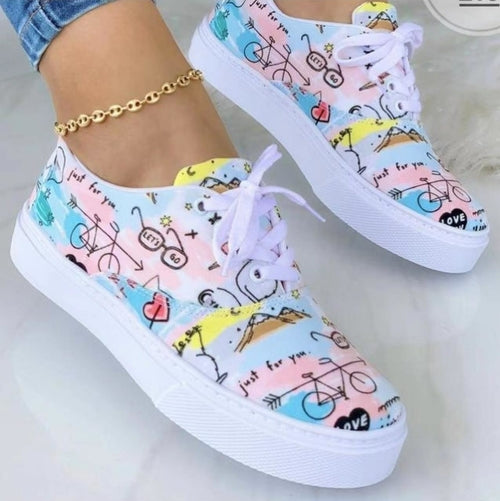 Fashion Printed Women Sneakers