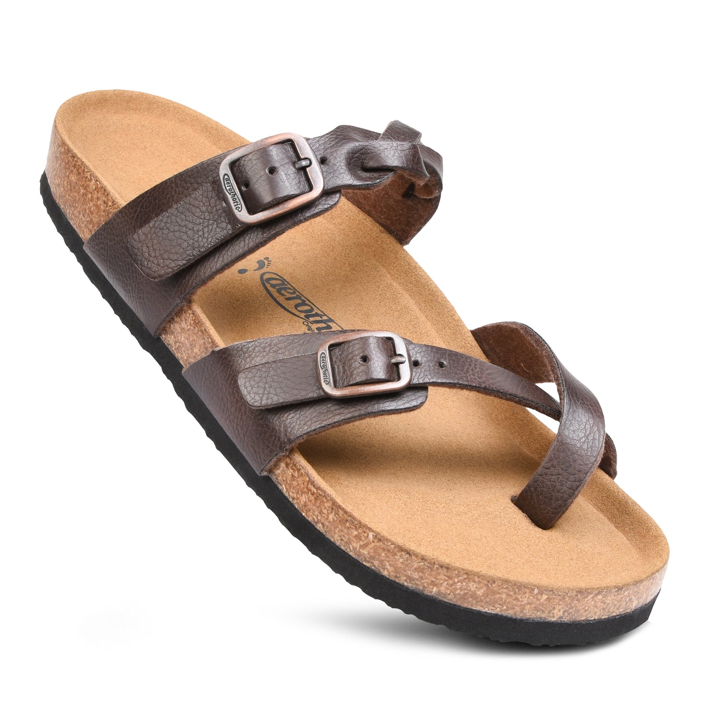 Aerothotic Irenic Women's Soft Footbed Strappy Slide Sandals (Available in 5 Colors)