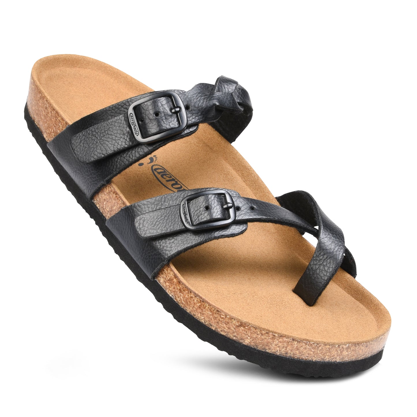 Aerothotic Irenic Women's Soft Footbed Strappy Slide Sandals (Available in 5 Colors)