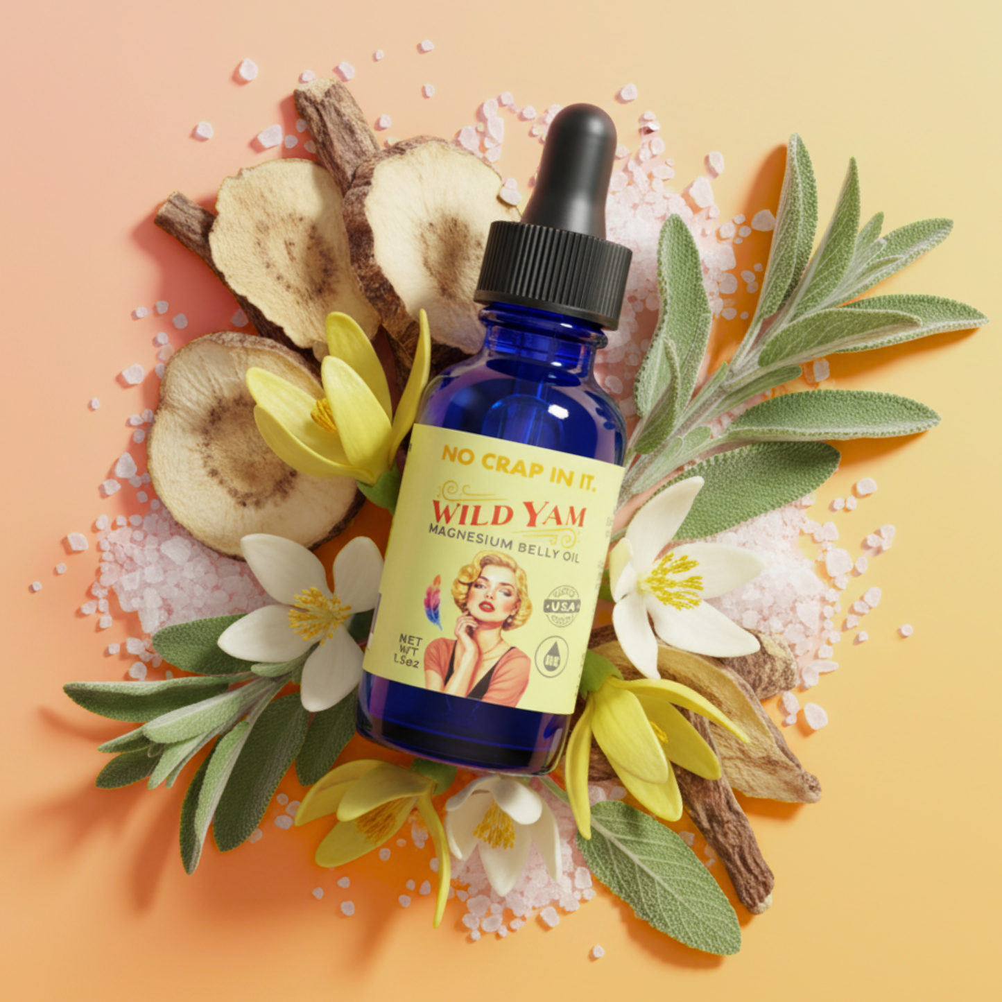 Wild Yam Belly Oil - Hormone Balancing and Magnesium in One!
