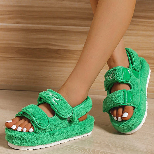 Casual Thick Bottom Women Sandals (Available Colors: Blue/Orange/Black/Green)