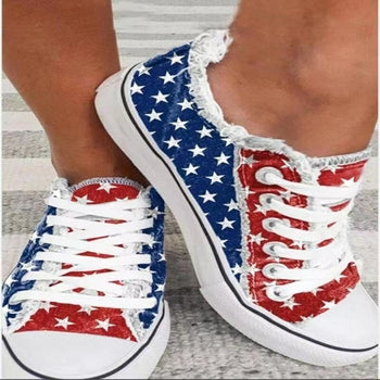 Round Toe Casual Canvas Flat Shoes (Available in 2 Styles)